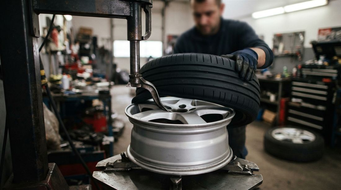 Montage de pneumatiques chez Eco'Garage Nord