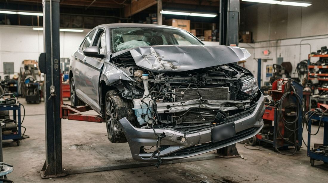 Remise en état après sinistre chez Eco'Garage Nord